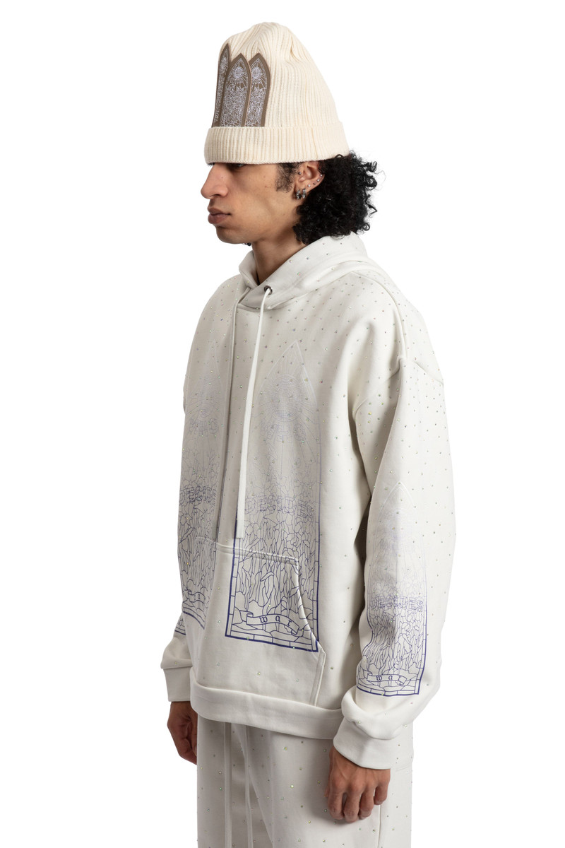 RHINESTONE HOODED PULLOVER 4