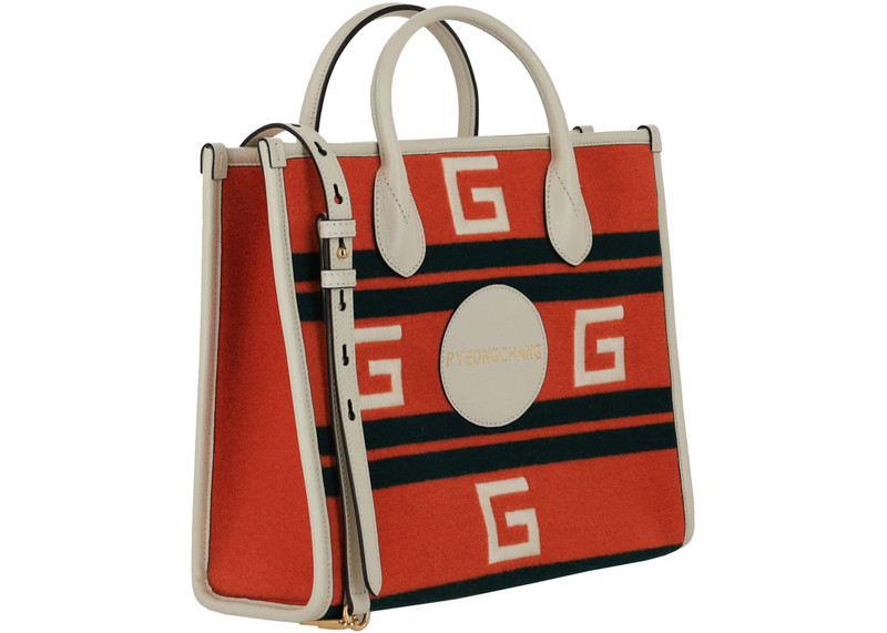 GUCCI Gucci Pyeongchang Small Embroidered Tote Multi outlook