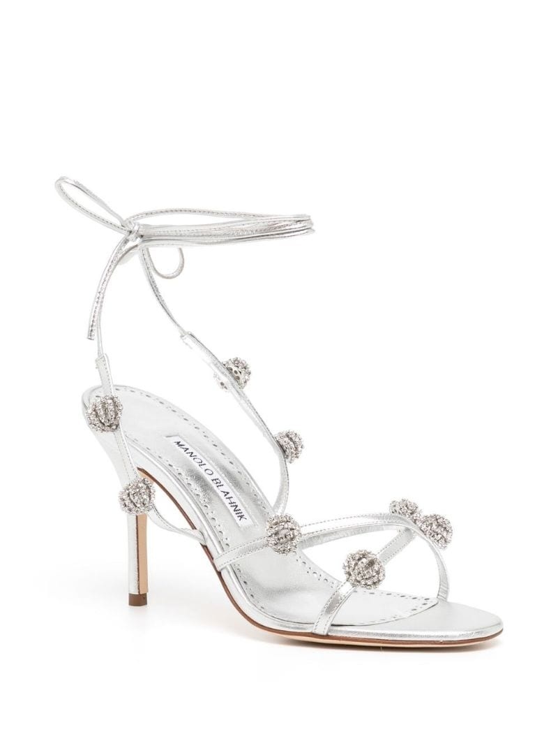 crystal-detail 90mm sandals - 2