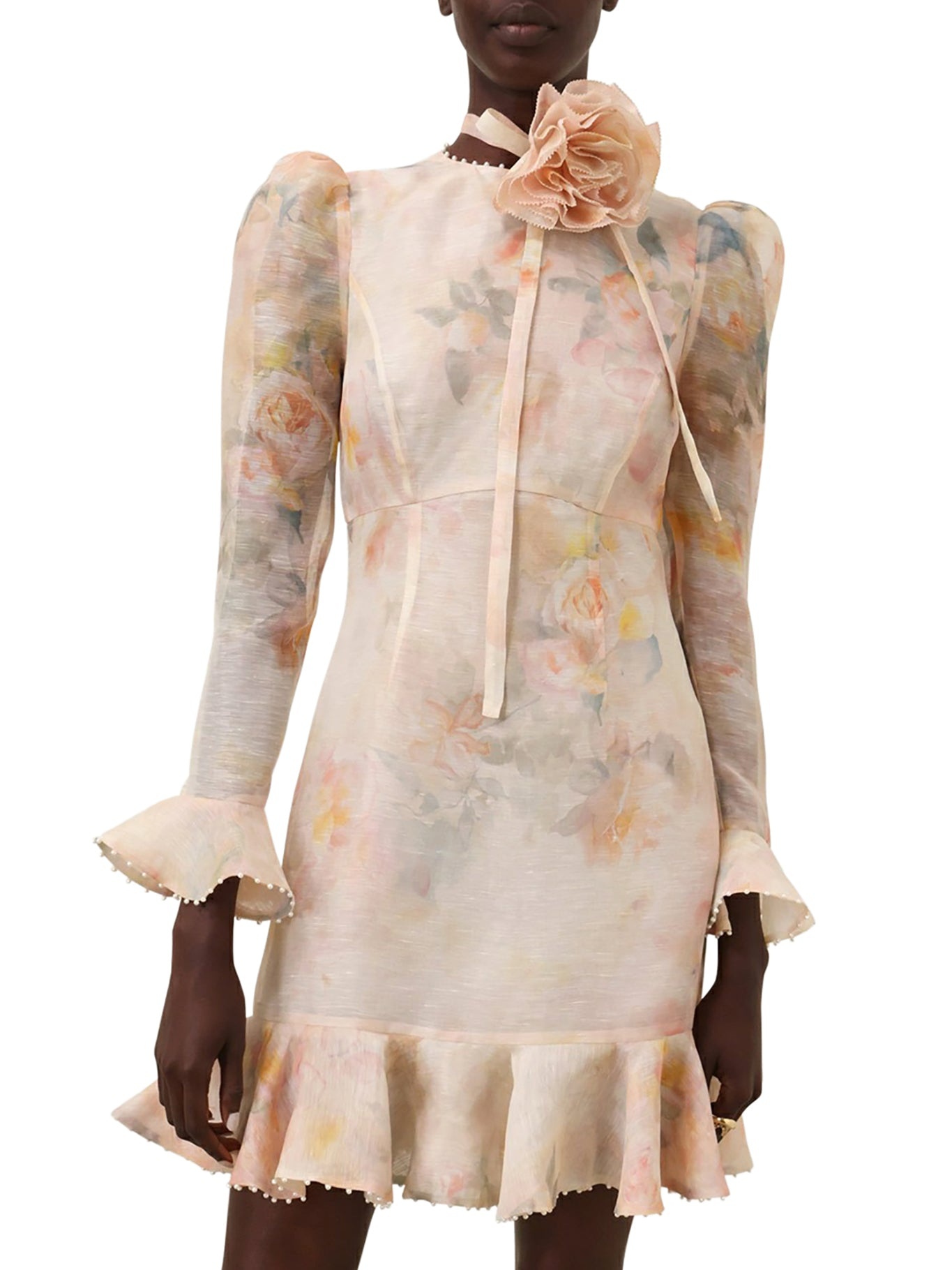 CRUSH FLOWER MINI DRESS - 4