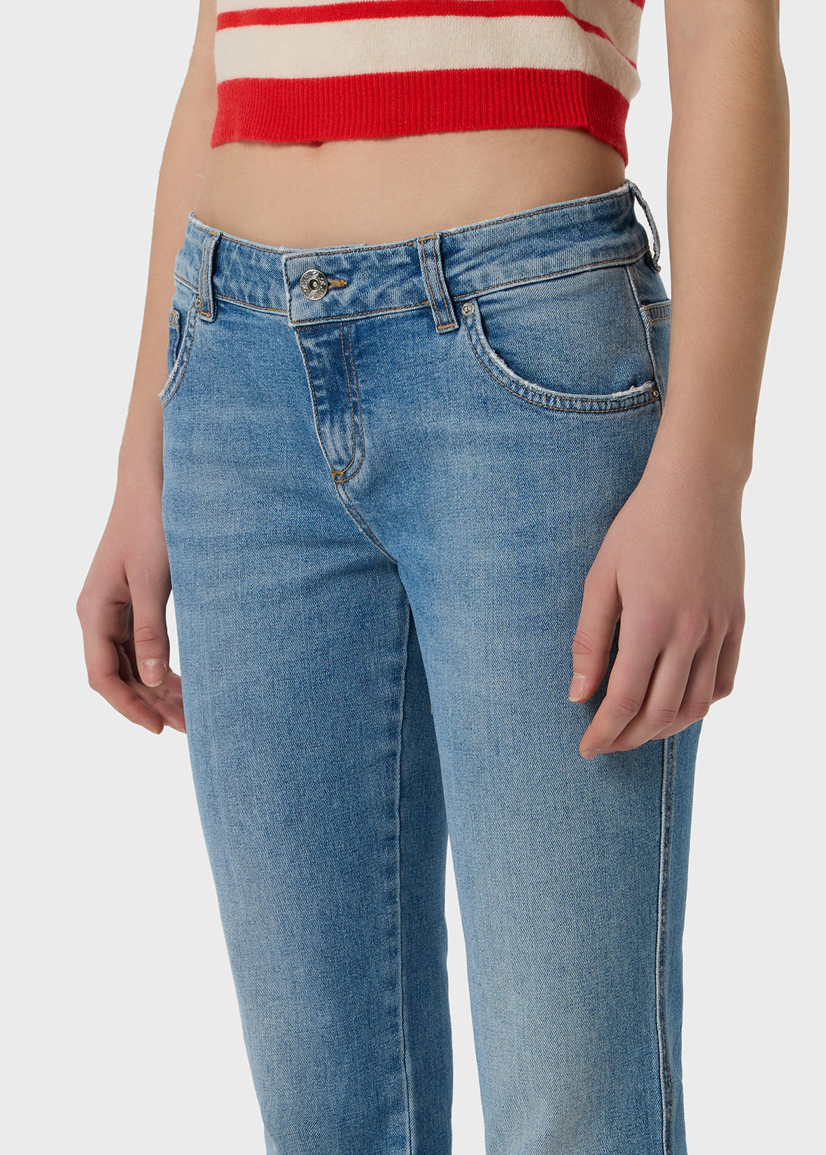 BOOTCUT JEANS IN STONE-WASHED DENIM - 5