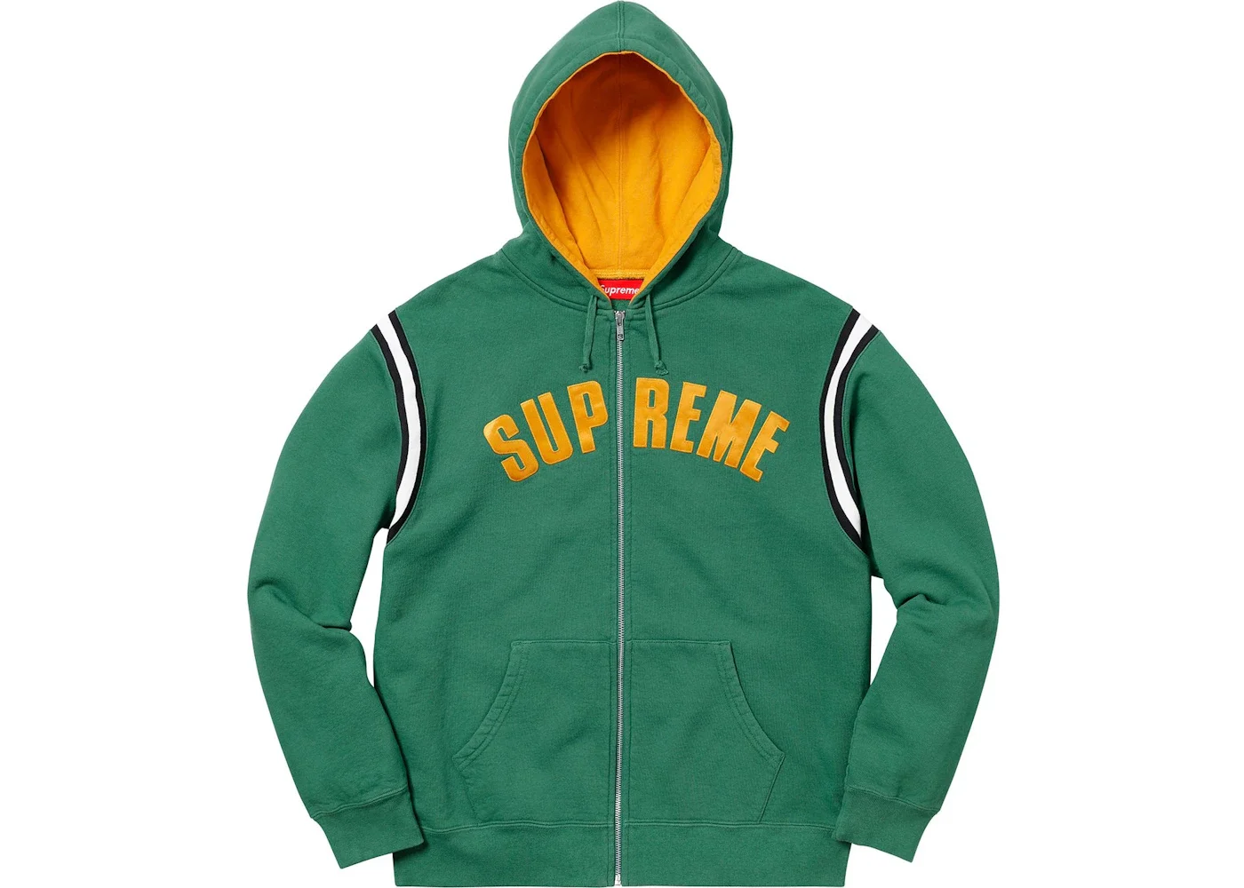 Supreme Jet Sleeve Zip 업 후드 스웨터 'Light Pine 이름 * - 1