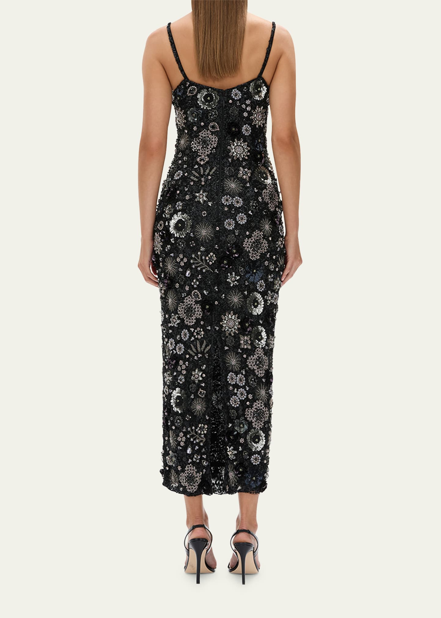 Francesca Floral Embellished Ankle Gown - 3