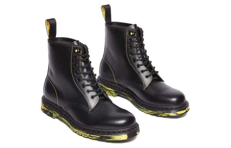 Dr. Martens Dr.Martens 1460 Marbled Sole Smooth Leather Lace Up Boots 'Black' 31158001 outlook