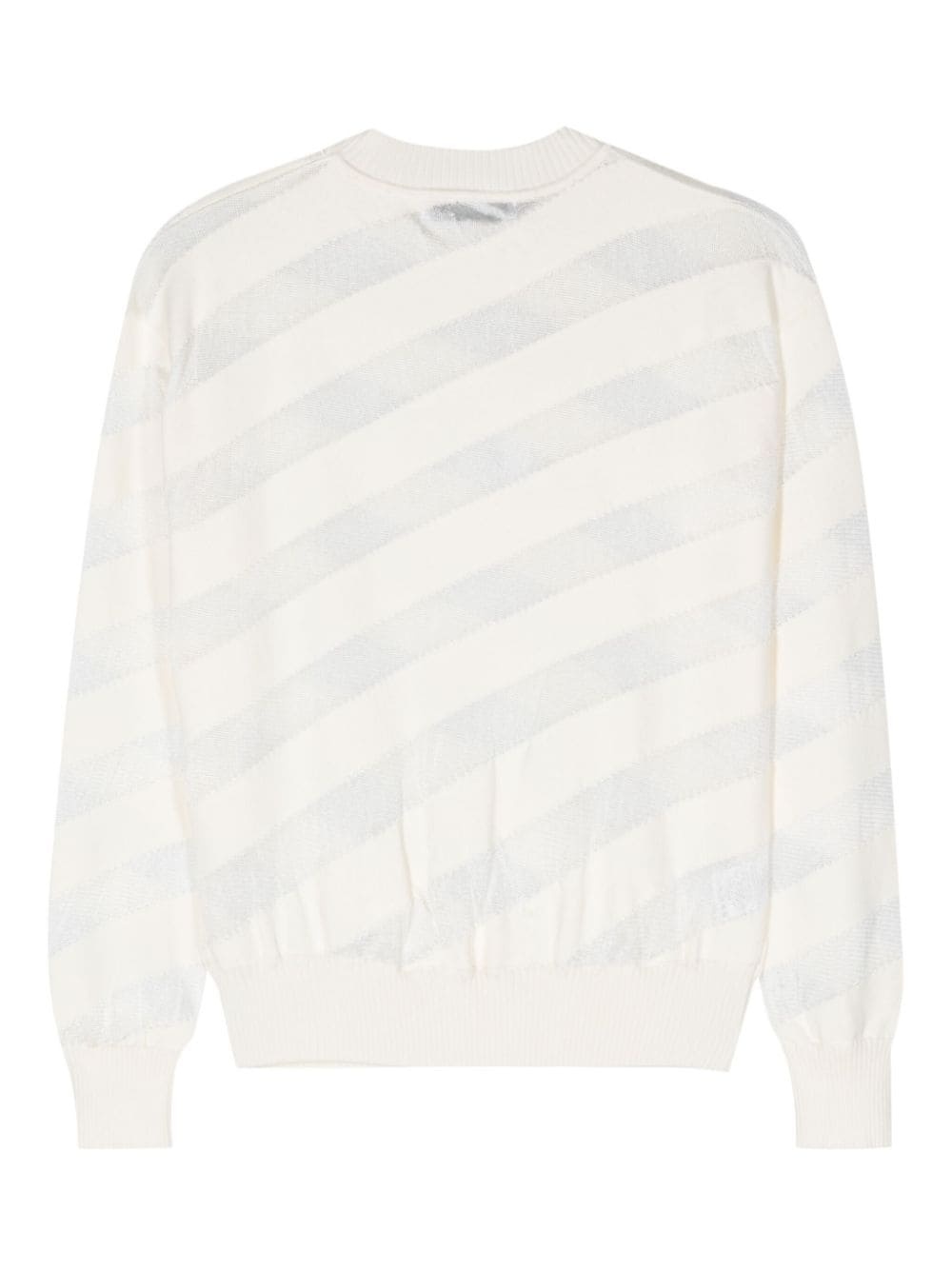 sheer striped jumper - 2