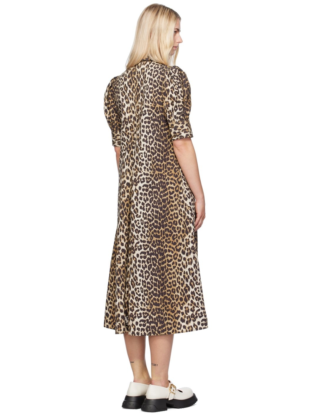 Brown Leopard Maxi Dress - 3