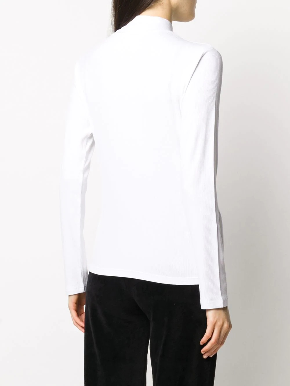 high neck long-sleeve top - 4