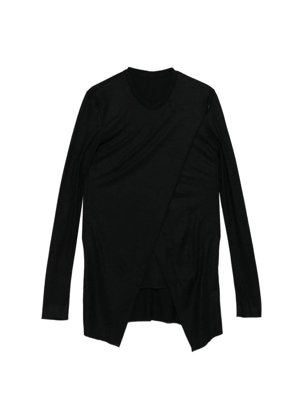 oblique-cut T-shirt - 1