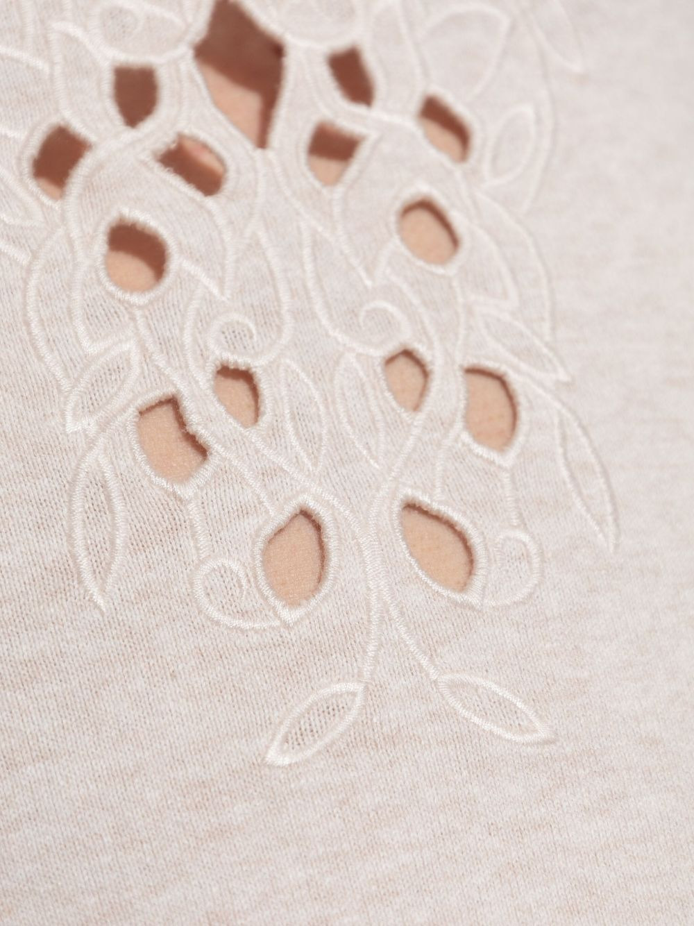 embroidered lace-trim dress - 5