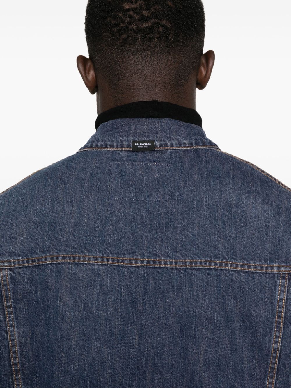 drop-shoulder denim jacket - 5