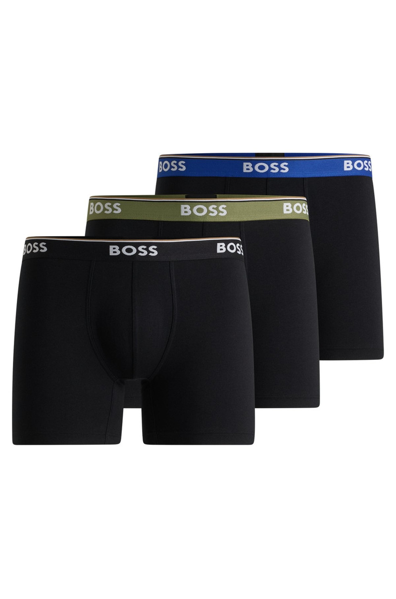 THREE-PACK OF STRETCH COTTON BOXER BRIEFS 1