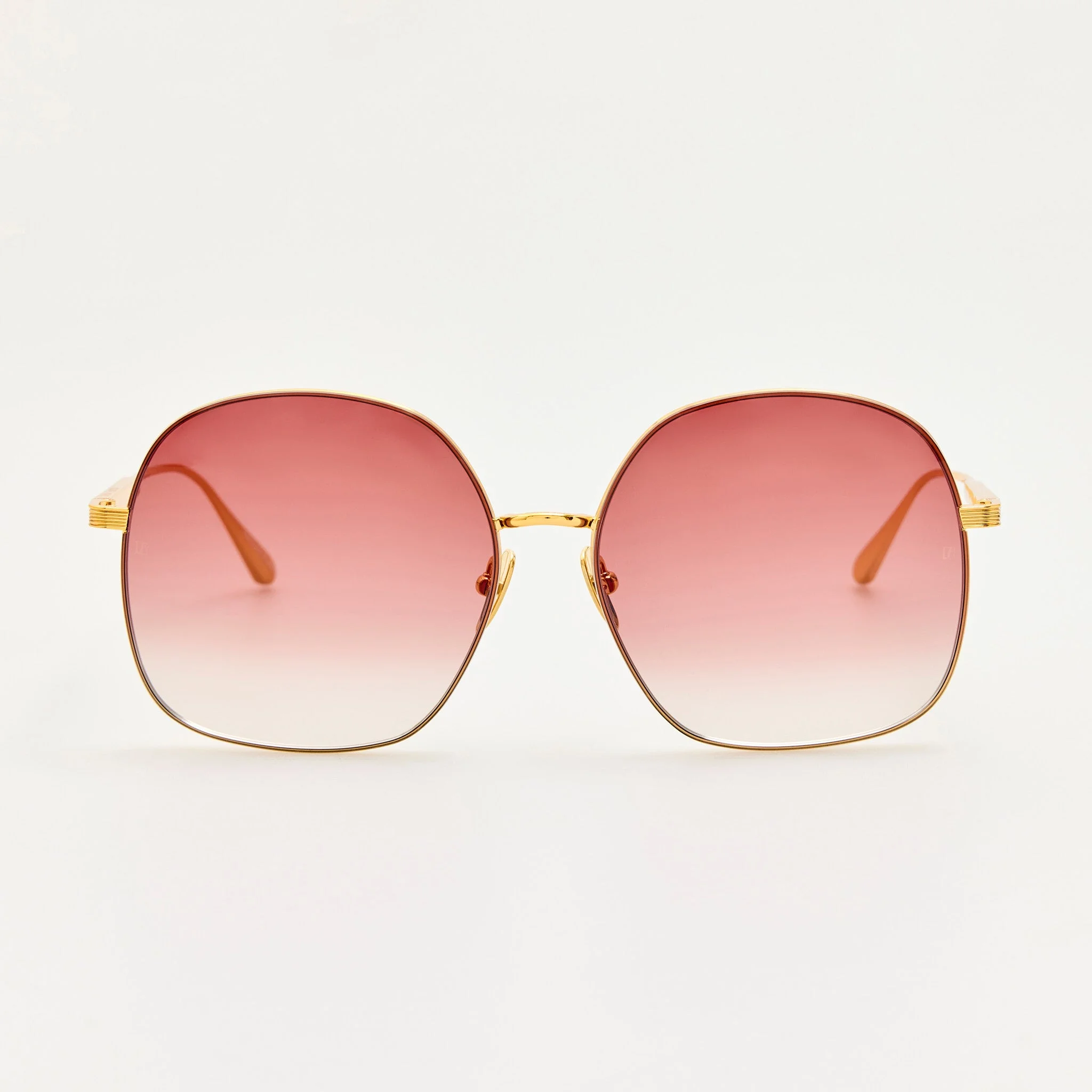 Suki Sunglasses in 22K Gold and Red - 1