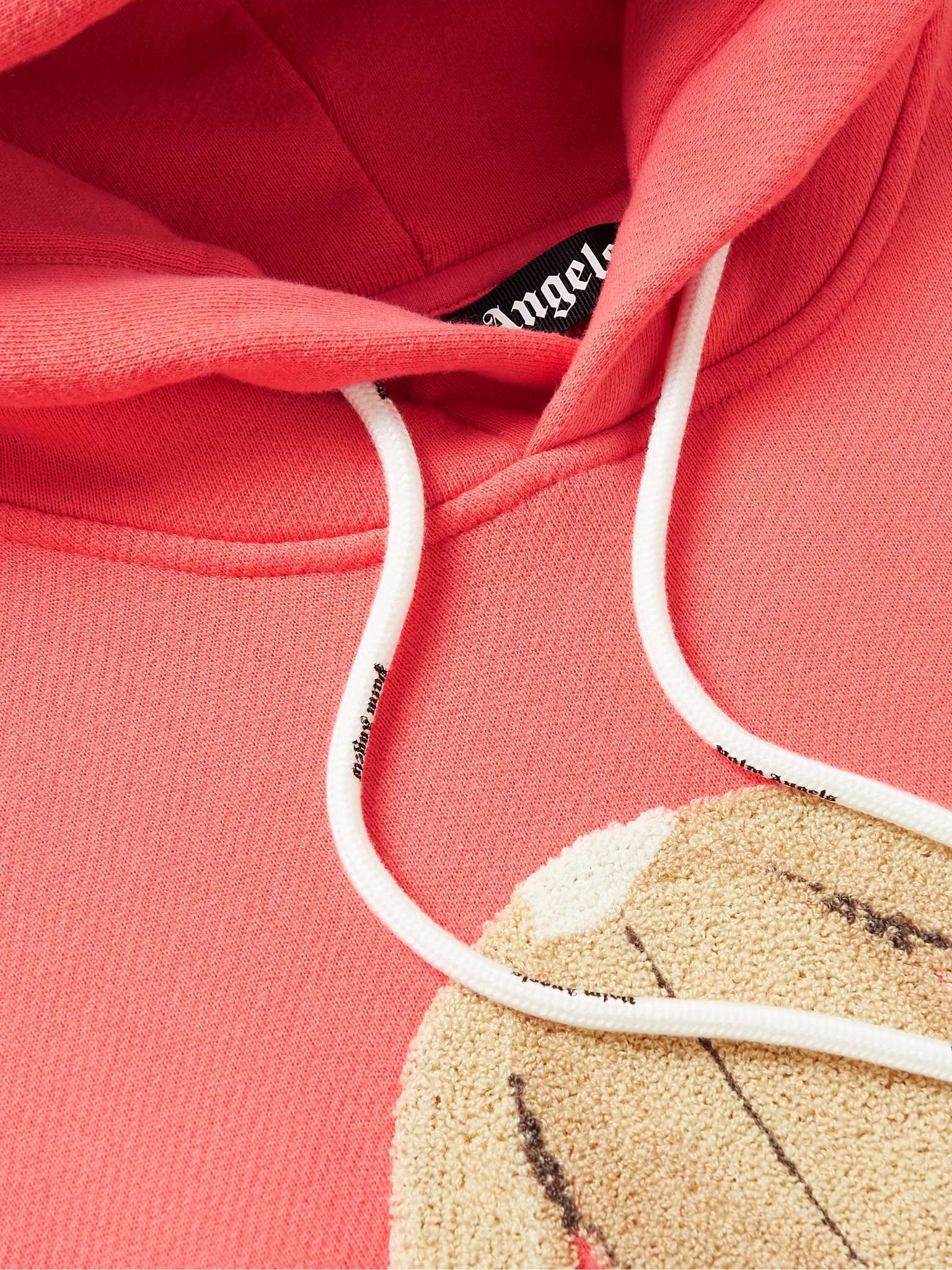 Logo-Print Appliquéd Cotton-Jersey Hoodie - 5