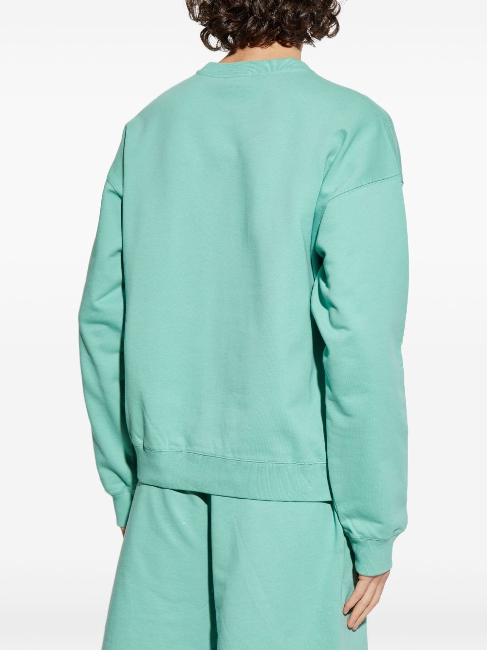cotton embroidered-logo sweatshirt - 4