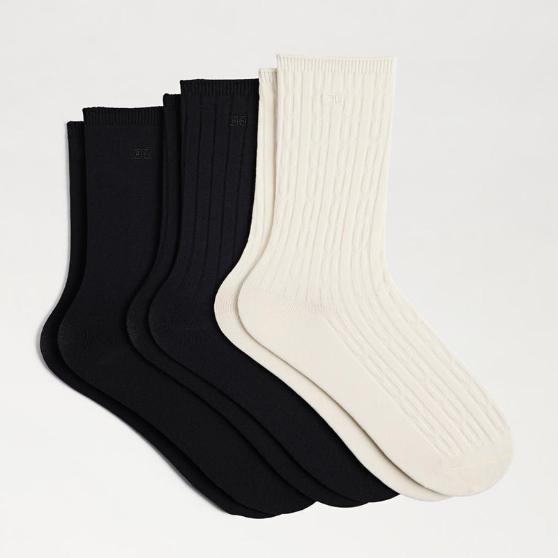 3 Pack Texture Rib Crew 8