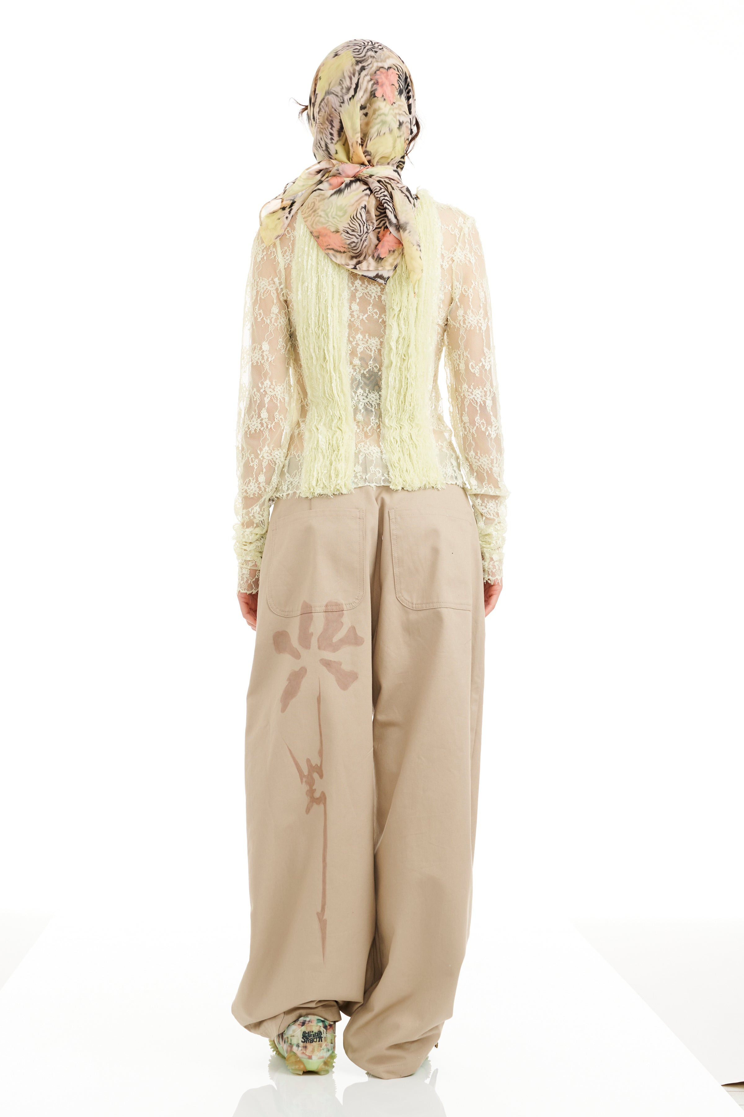 ZEBRA FLORAL PRINCESS FOULARD SCARF - 9