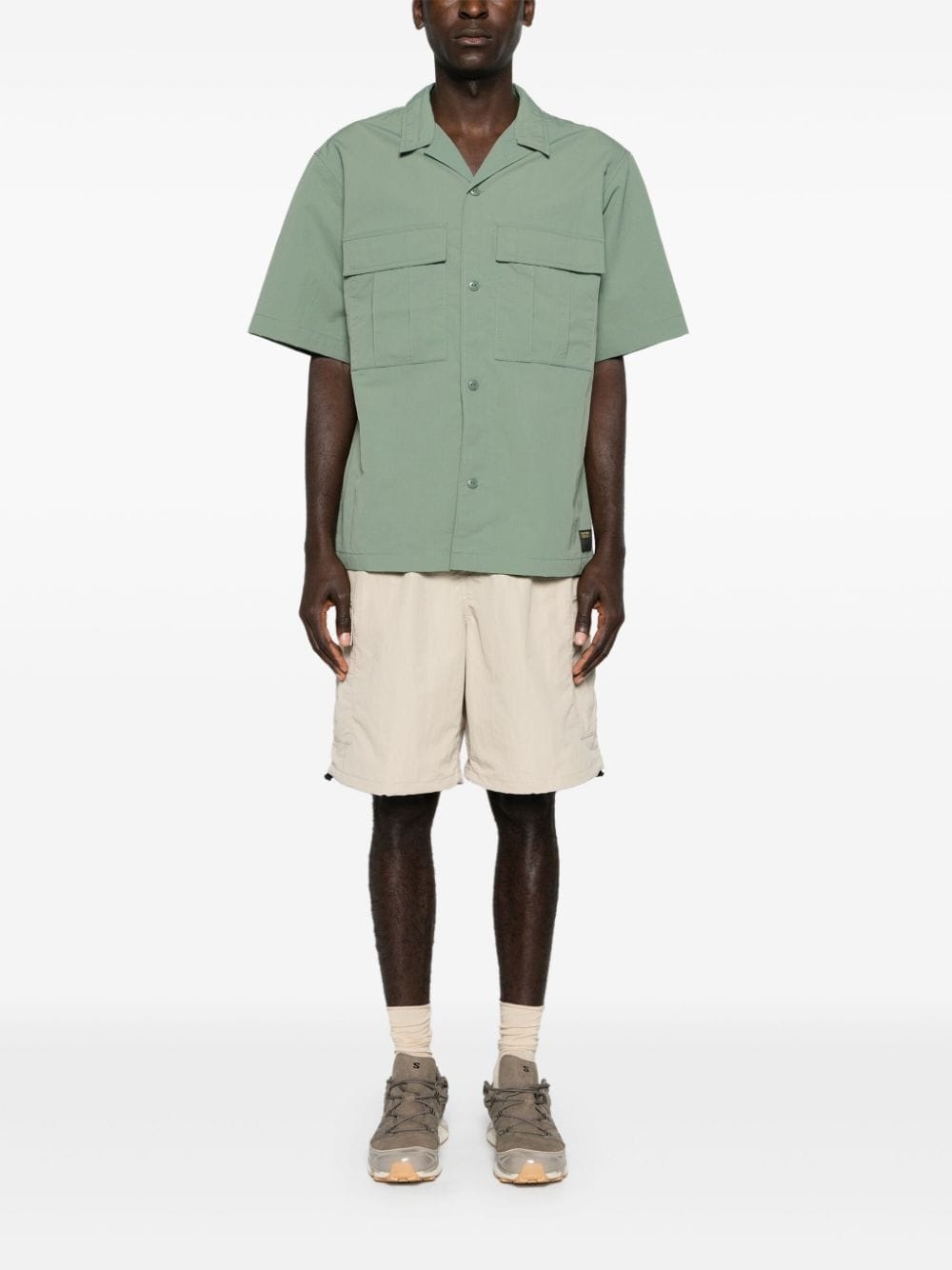 Evers camp-collar ripstop shirt - 2