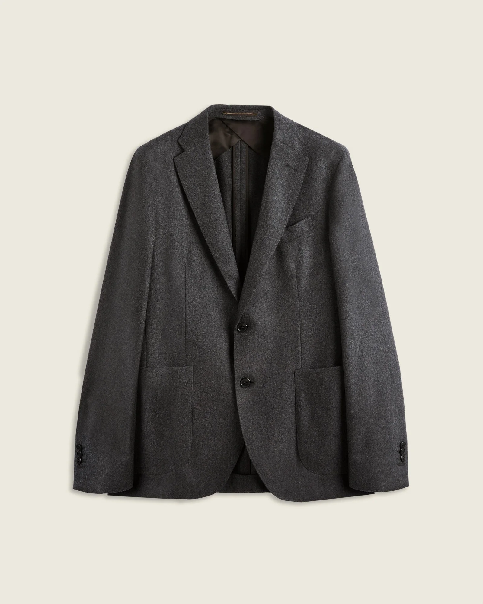 Slim fit wool and cashmere flannel jacket - 1