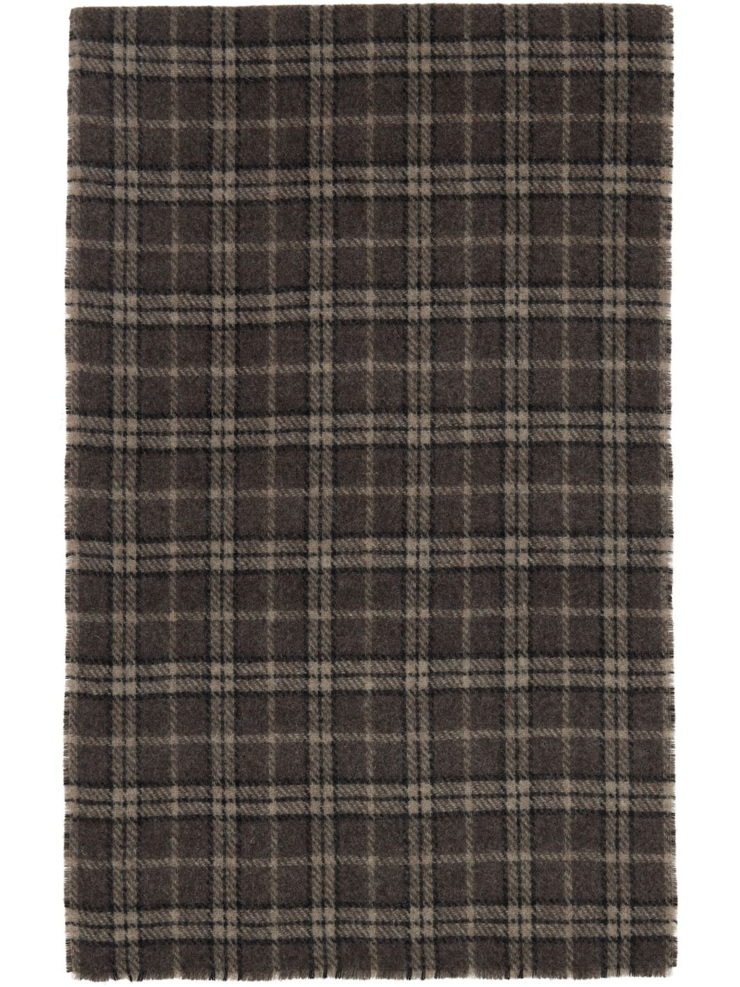 Brown Wool Scarf - 2