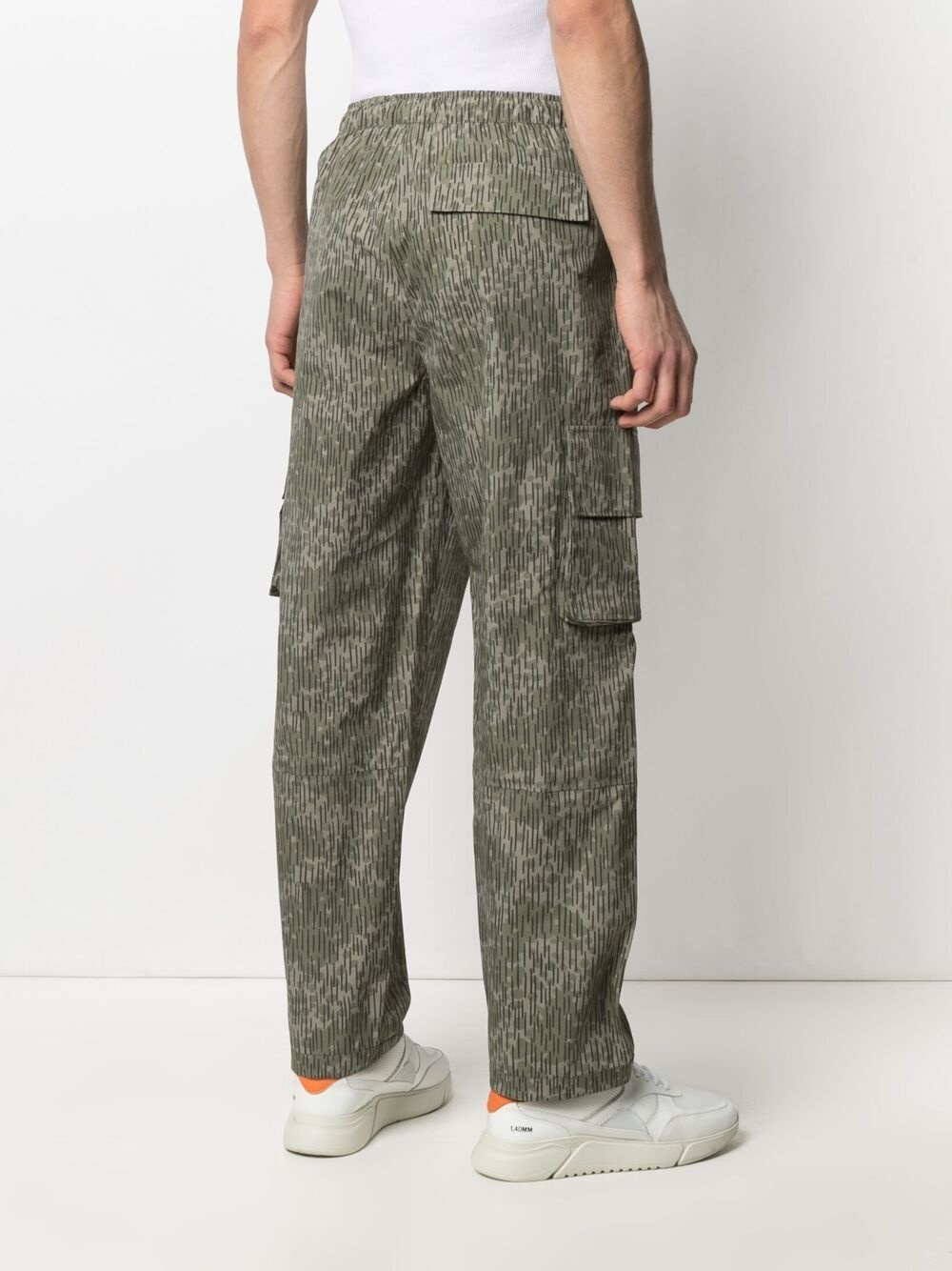 Apex embroidered-logo cargo trousers - 4