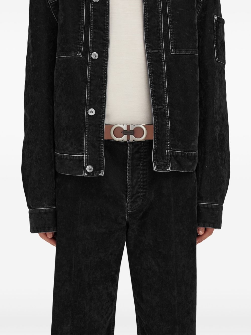 reversible Gancini belt - 3