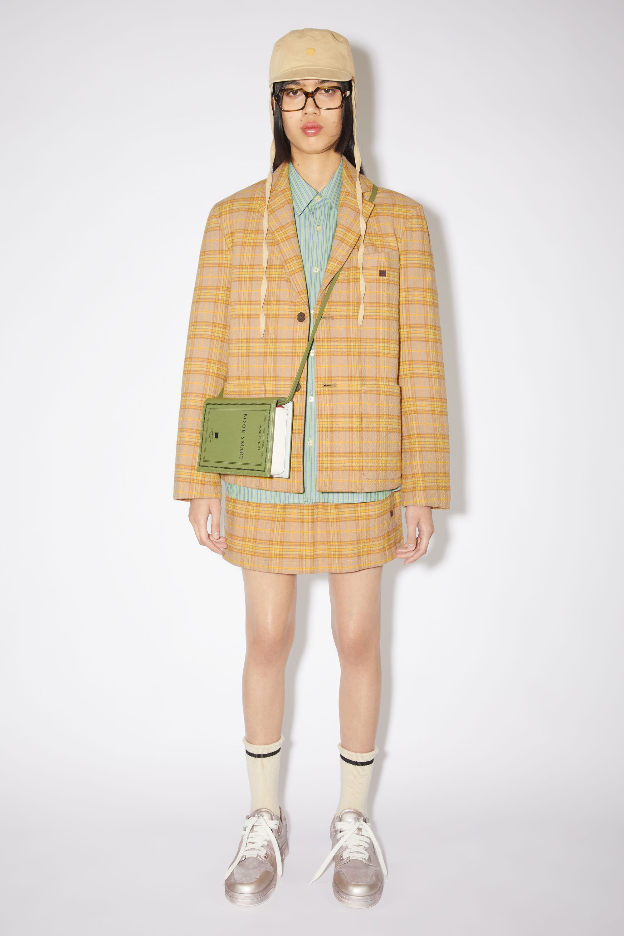 Check blazer - Brown/orange - 2