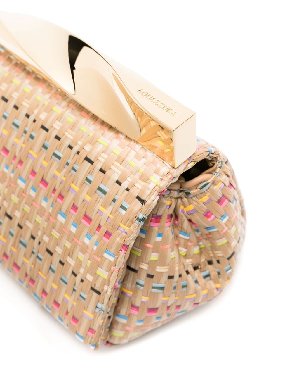 mini Twist raffia clutch bag - 3