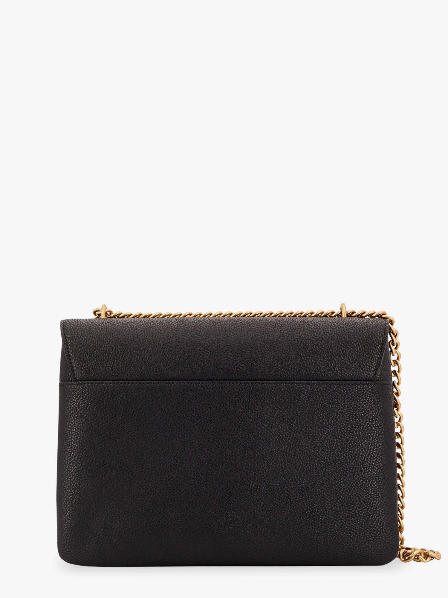 Pinko Leather Shoulder Bag With Metal Love Birds Buckle - 2