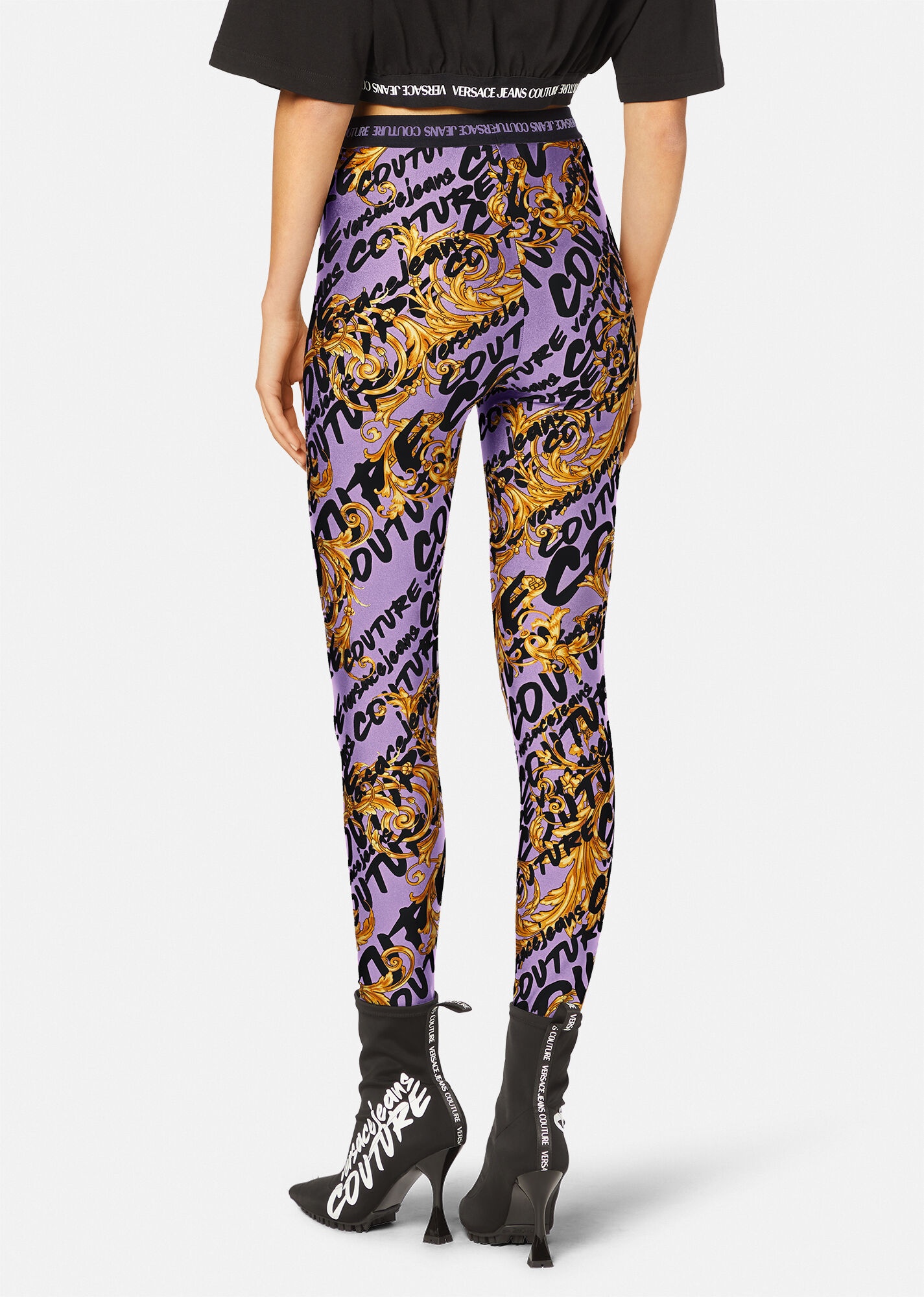 Logo Brush Couture Leggings - 4