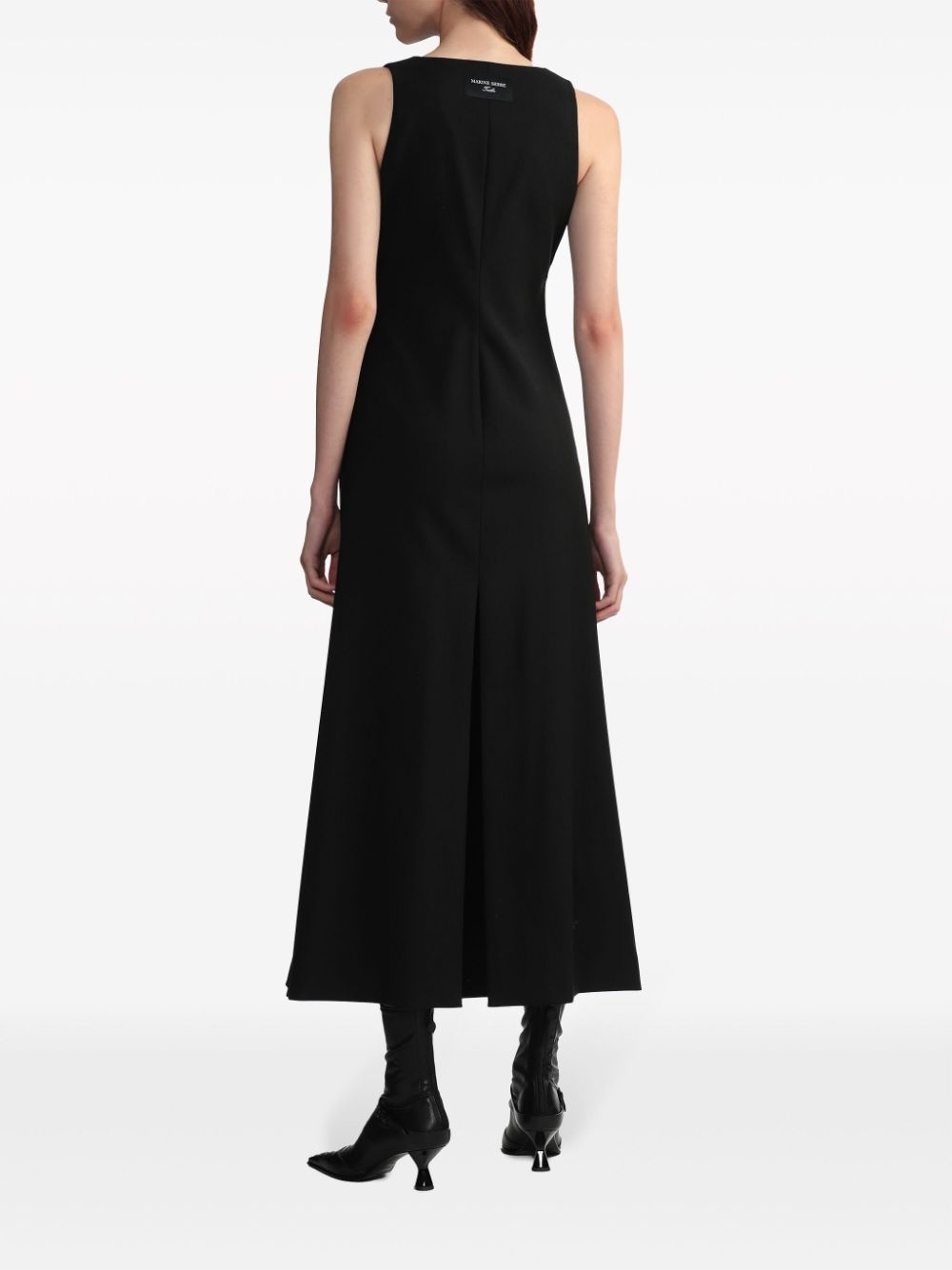 button-down flared midi dress - 4