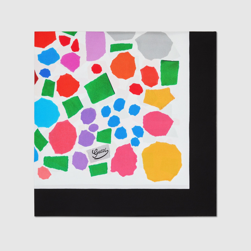 GUCCI 90 x 90 project printed silk carré outlook