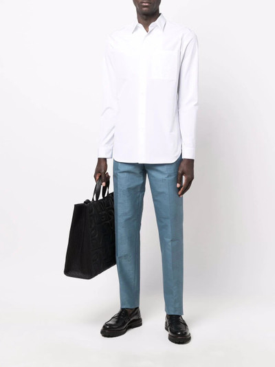 Berluti Scritto-embroidered cotton shirt outlook