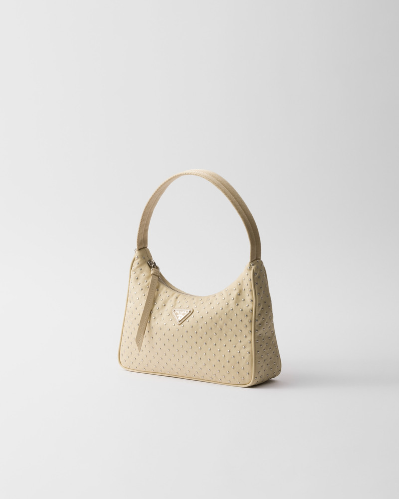 Prada Prada Re-Edition Re-Nylon mini bag with studs outlook