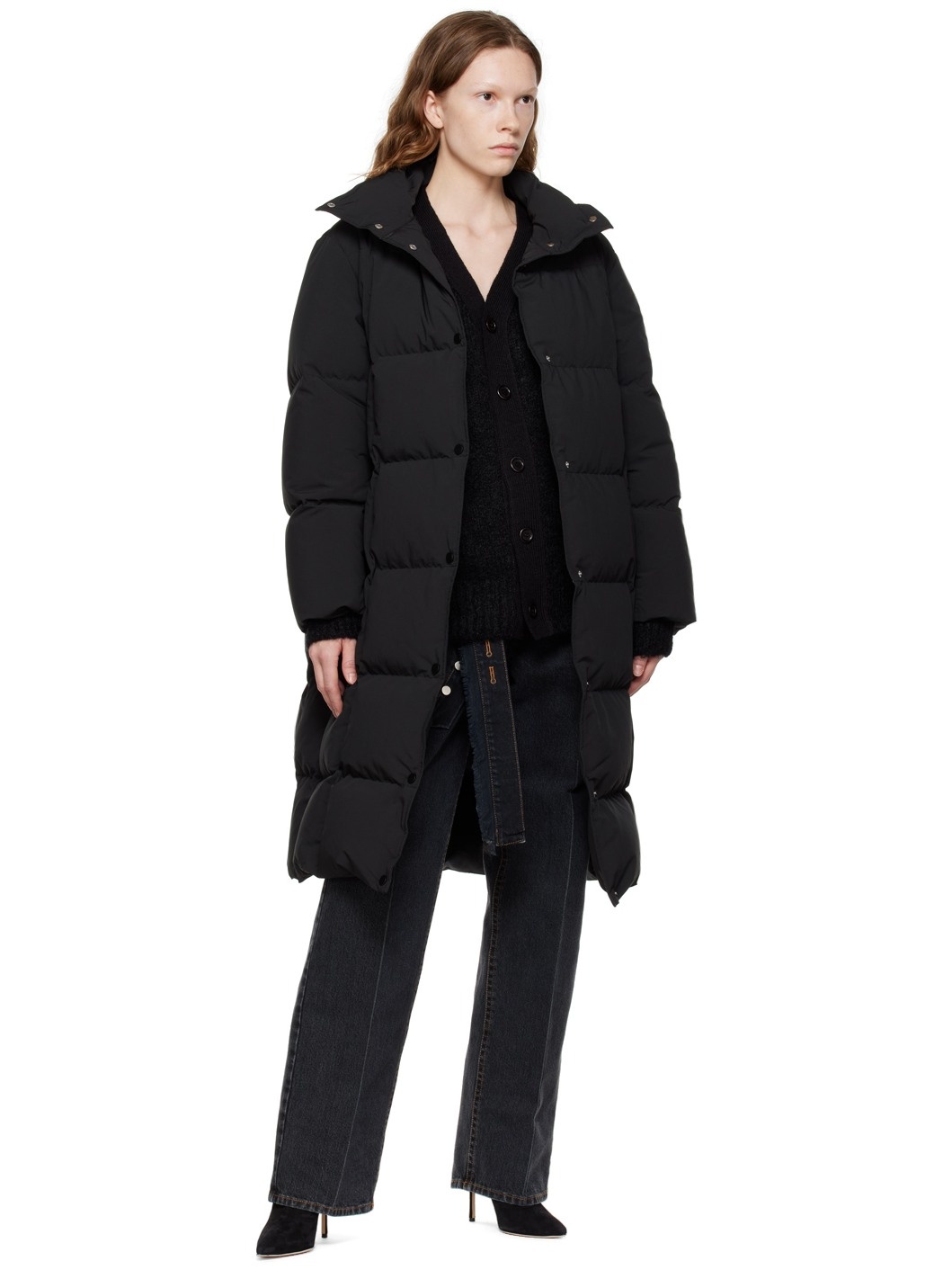 Black Salina Down Coat - 4