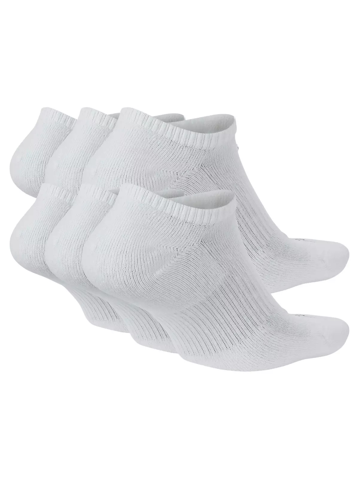 Everyday Plus Cushioned Training No-Show Socks (6 Pairs) - White - 2