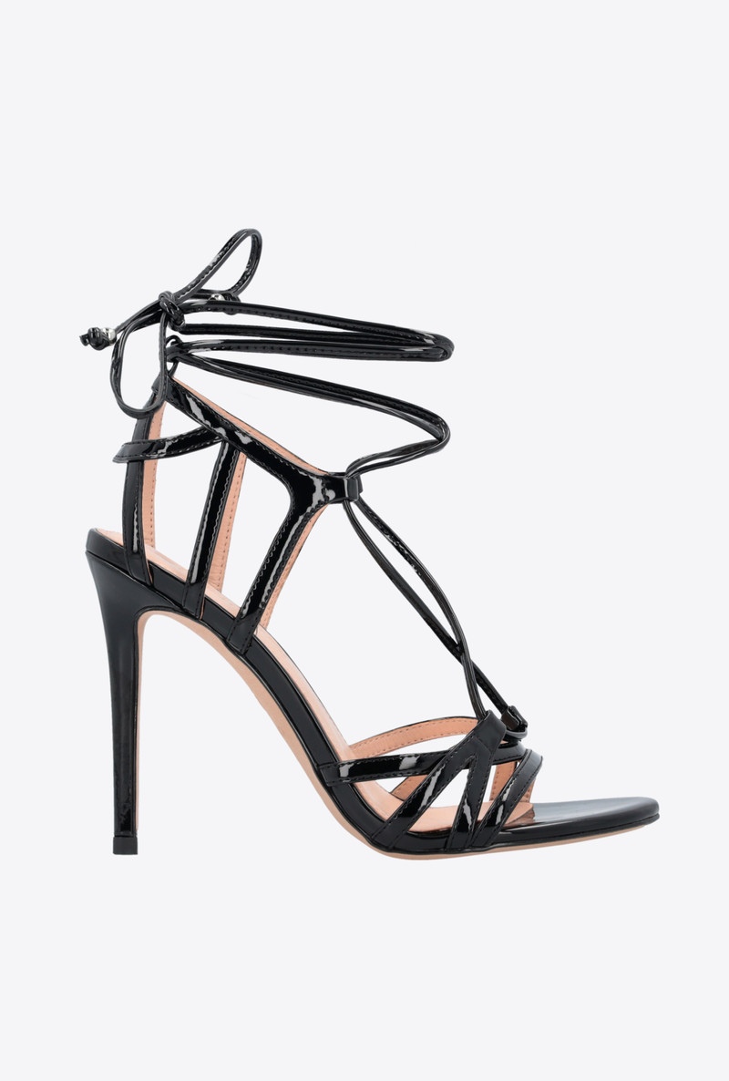 LAMINATED MIRROR-EFFECT SANDALS 1