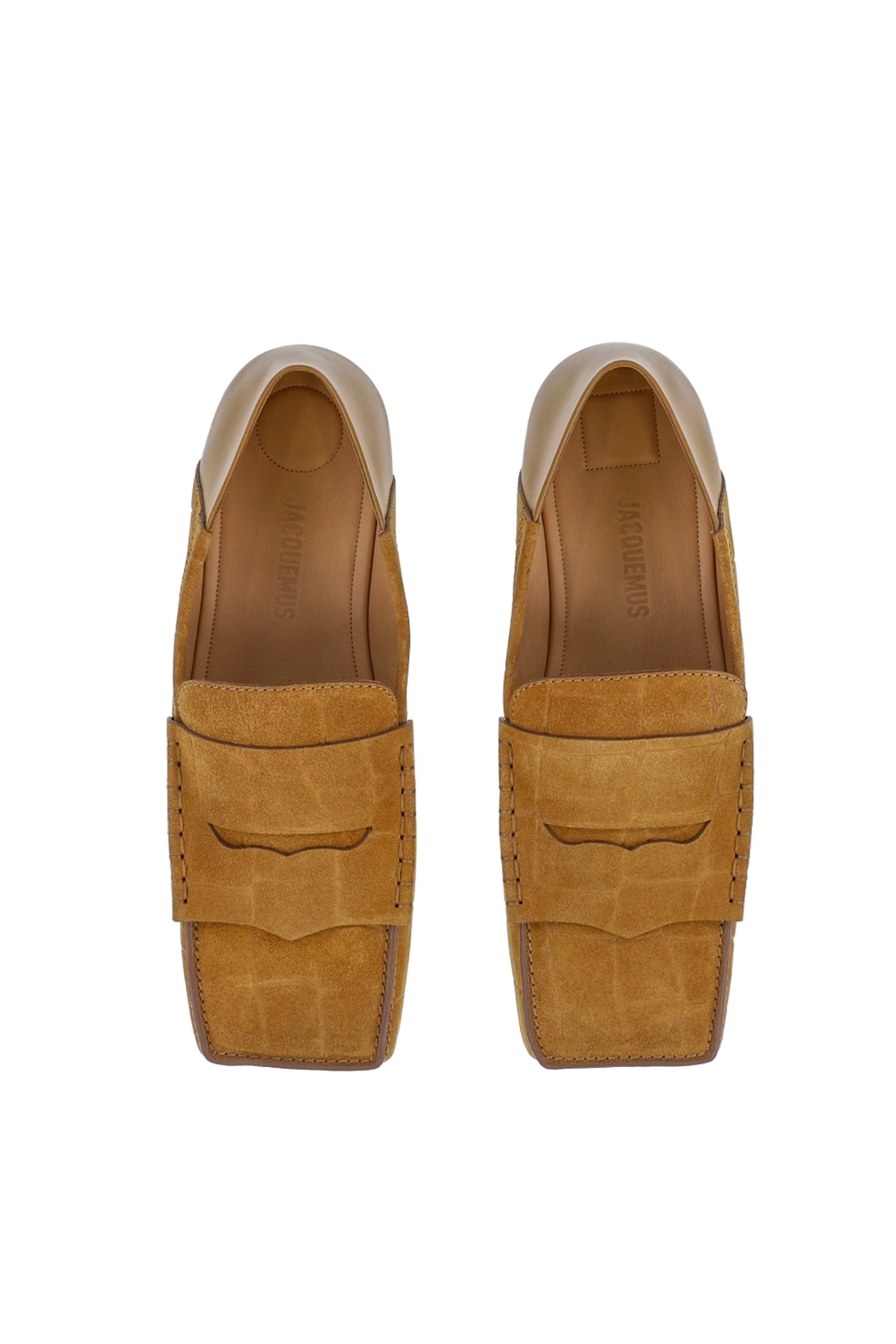 LES MOCASSINS CARRE / CAMEL - 3