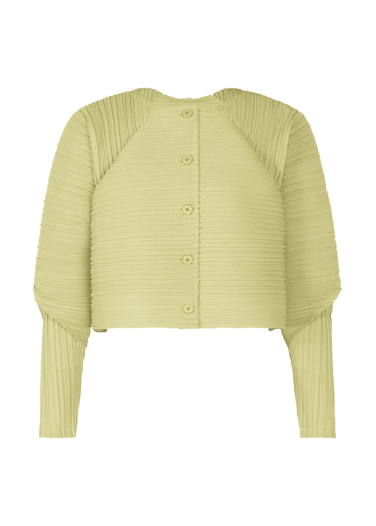 RAMIE PLEATS CARDIGAN - 1