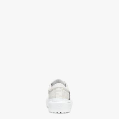 FENDI White fabric low-tops outlook