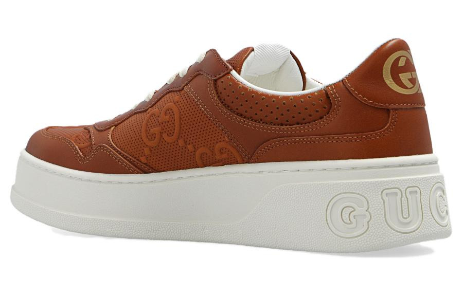 (WMNS) Gucci Chunky B GG Sneakers 'Brown White' 670408-AABBV-2742 - 5