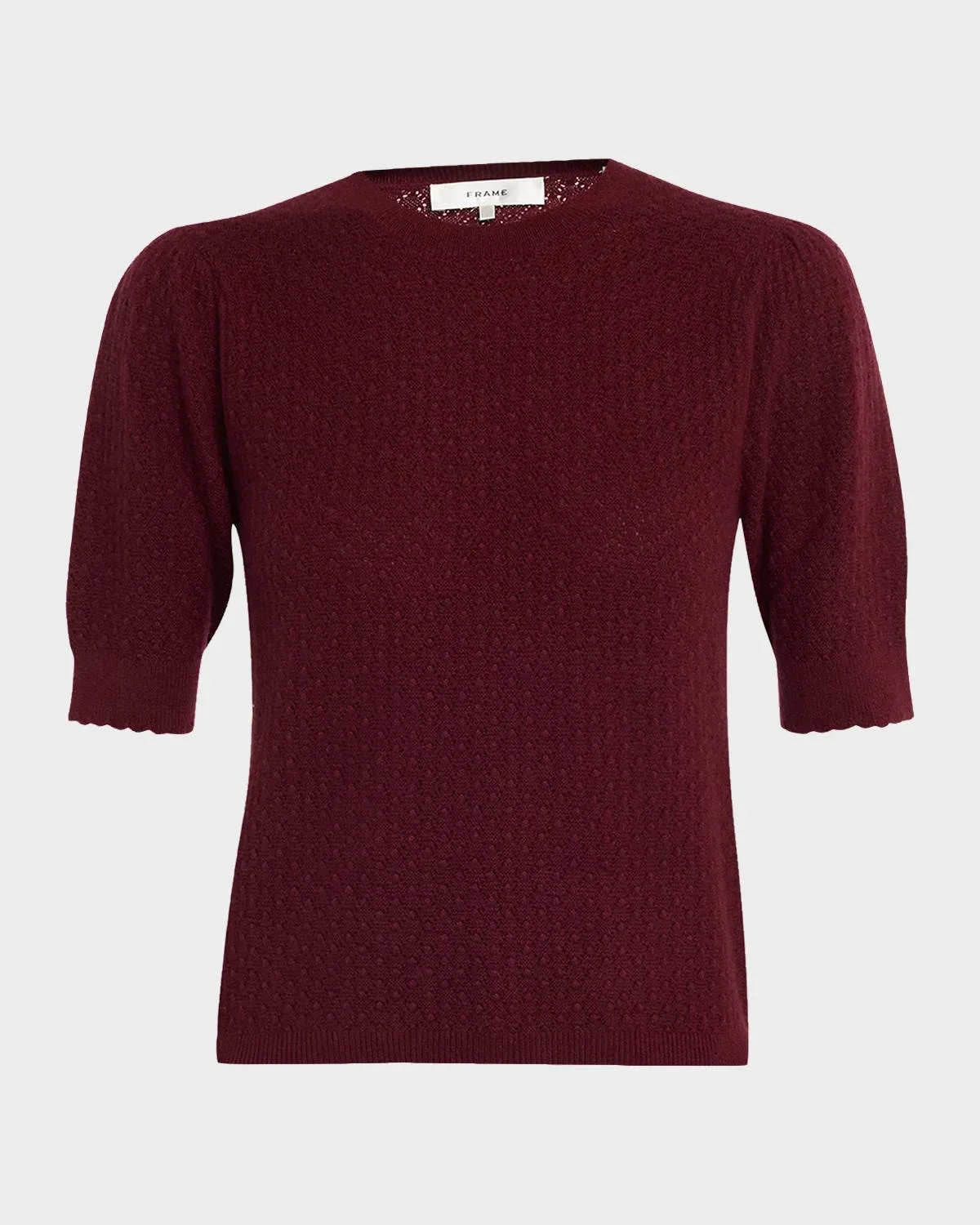 The Gathered Honeycomb Cashmere Sweater - 1