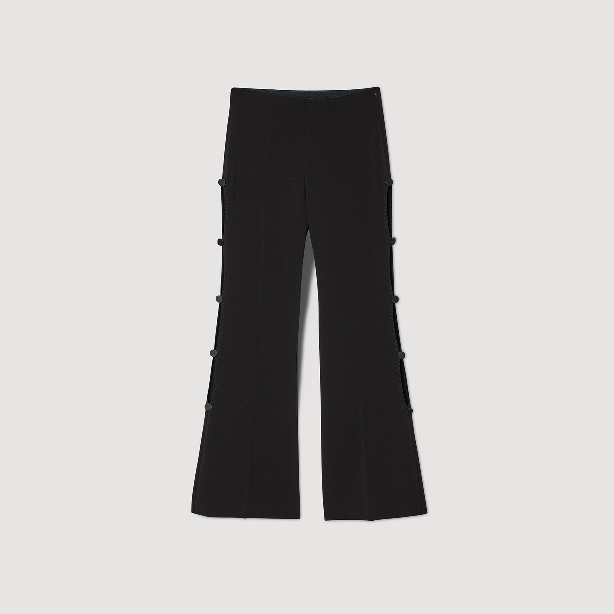 FLARED TROUSERS WITH CUTAWAY SIDES - 1