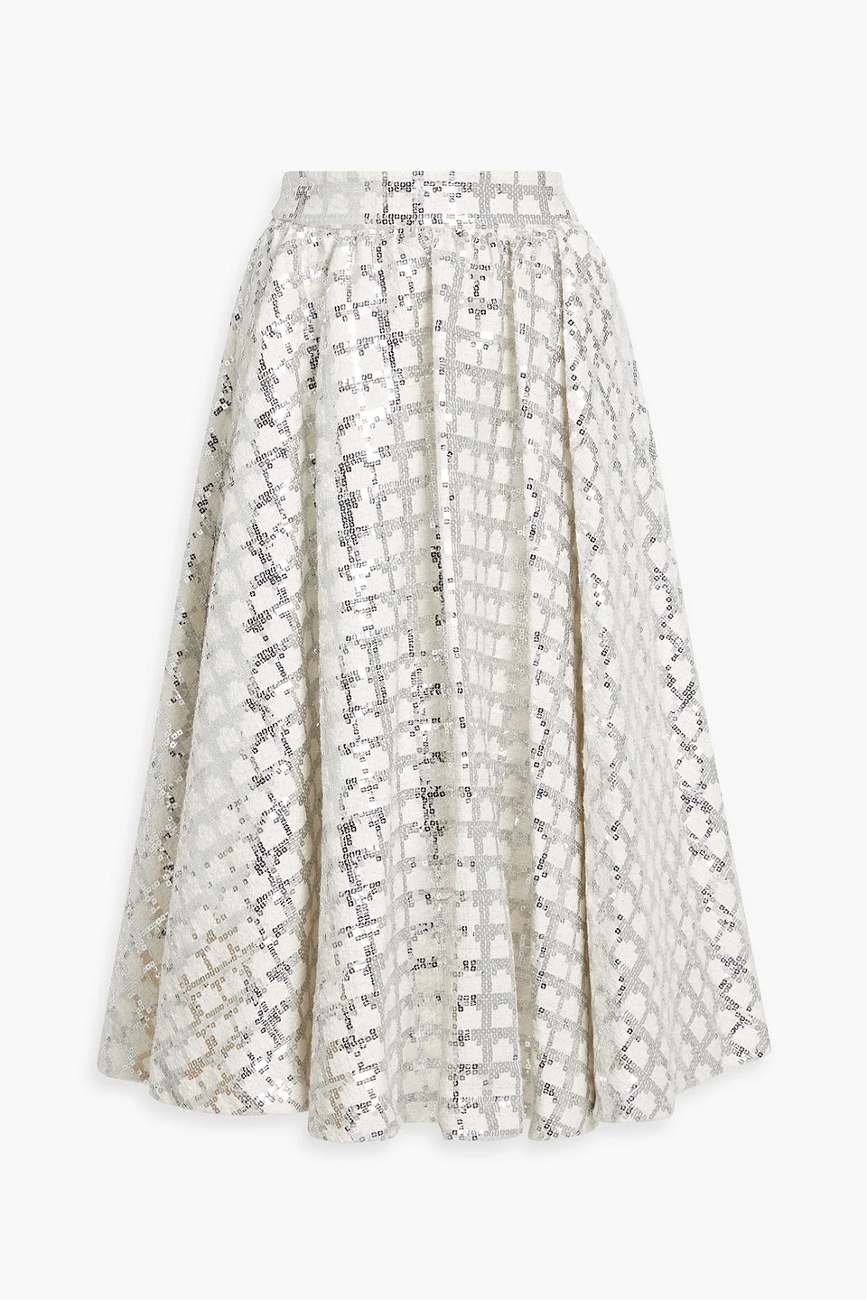 Nilda sequin-embellished tweed midi skirt - 1