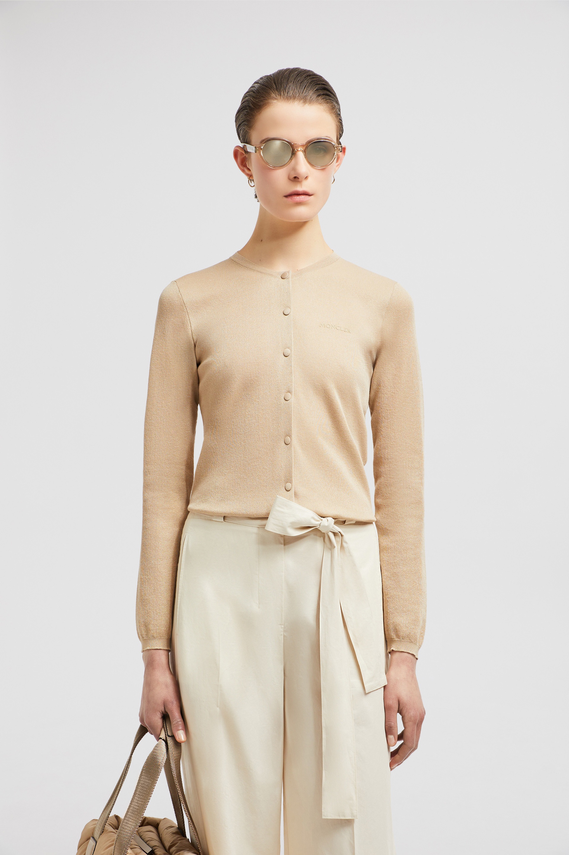 Embroidered Logo Cotton Cardigan - 2