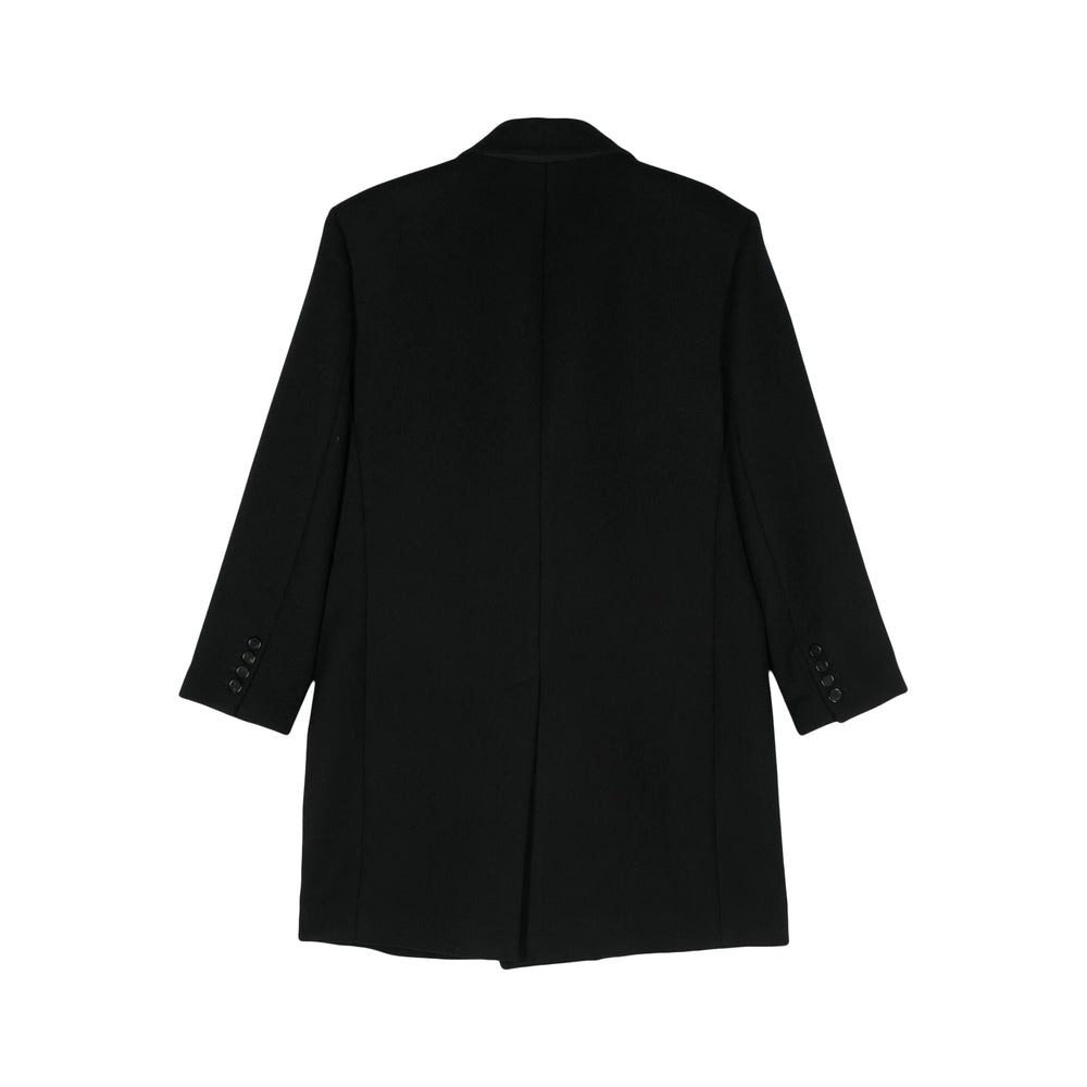 Saint Laurent Black Coats - Double Breasted Coats Men - 2