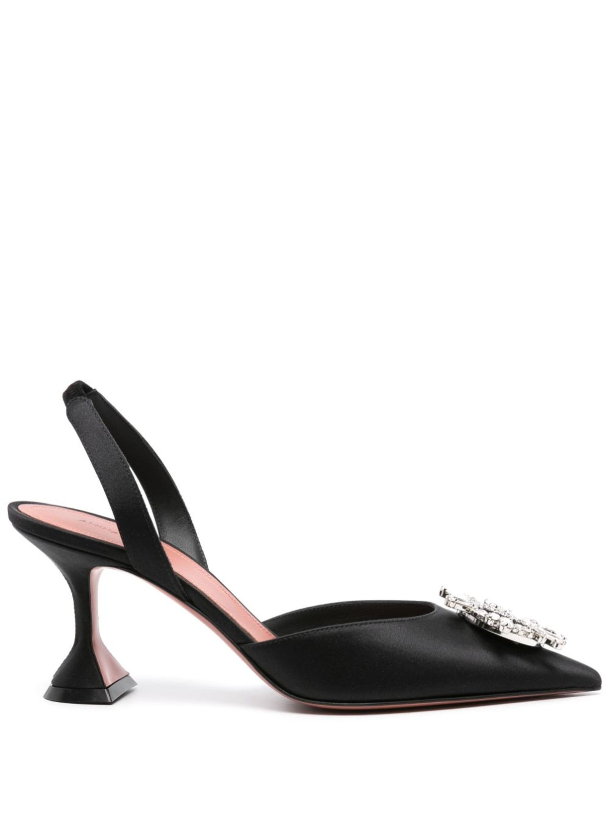 Begum 70mm satin slingback pumps - 1