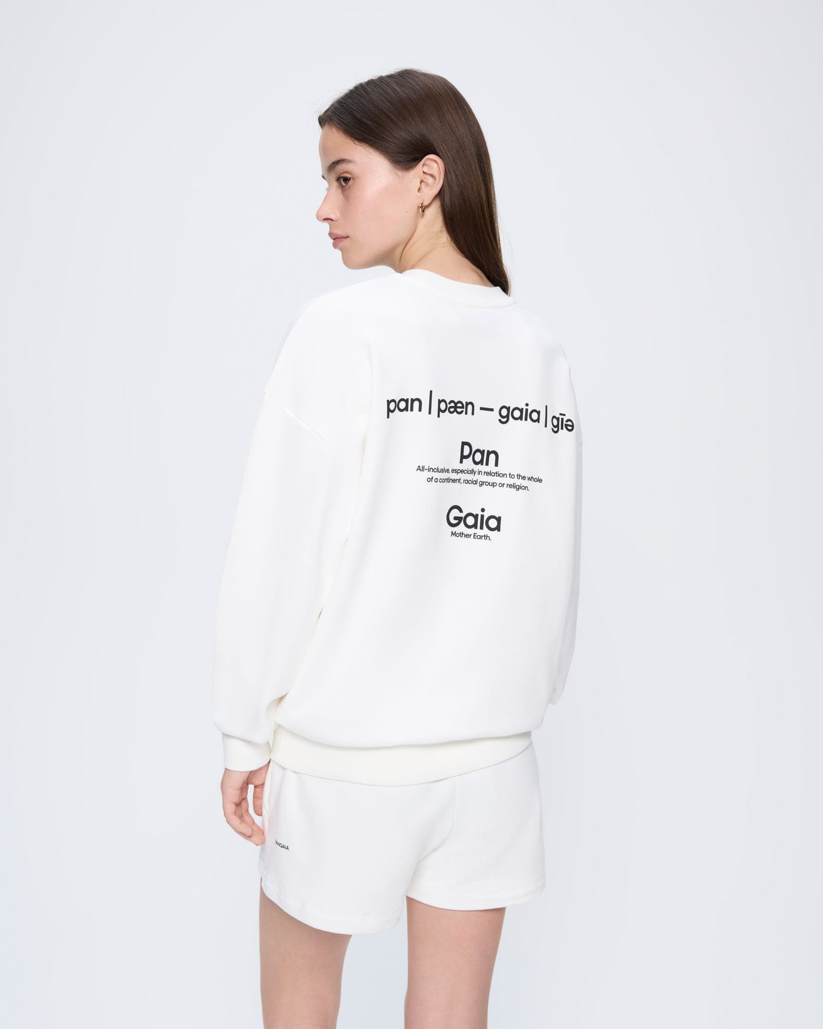 Womens 365 Midweight Definition Sweatshirt - Off-White - 4