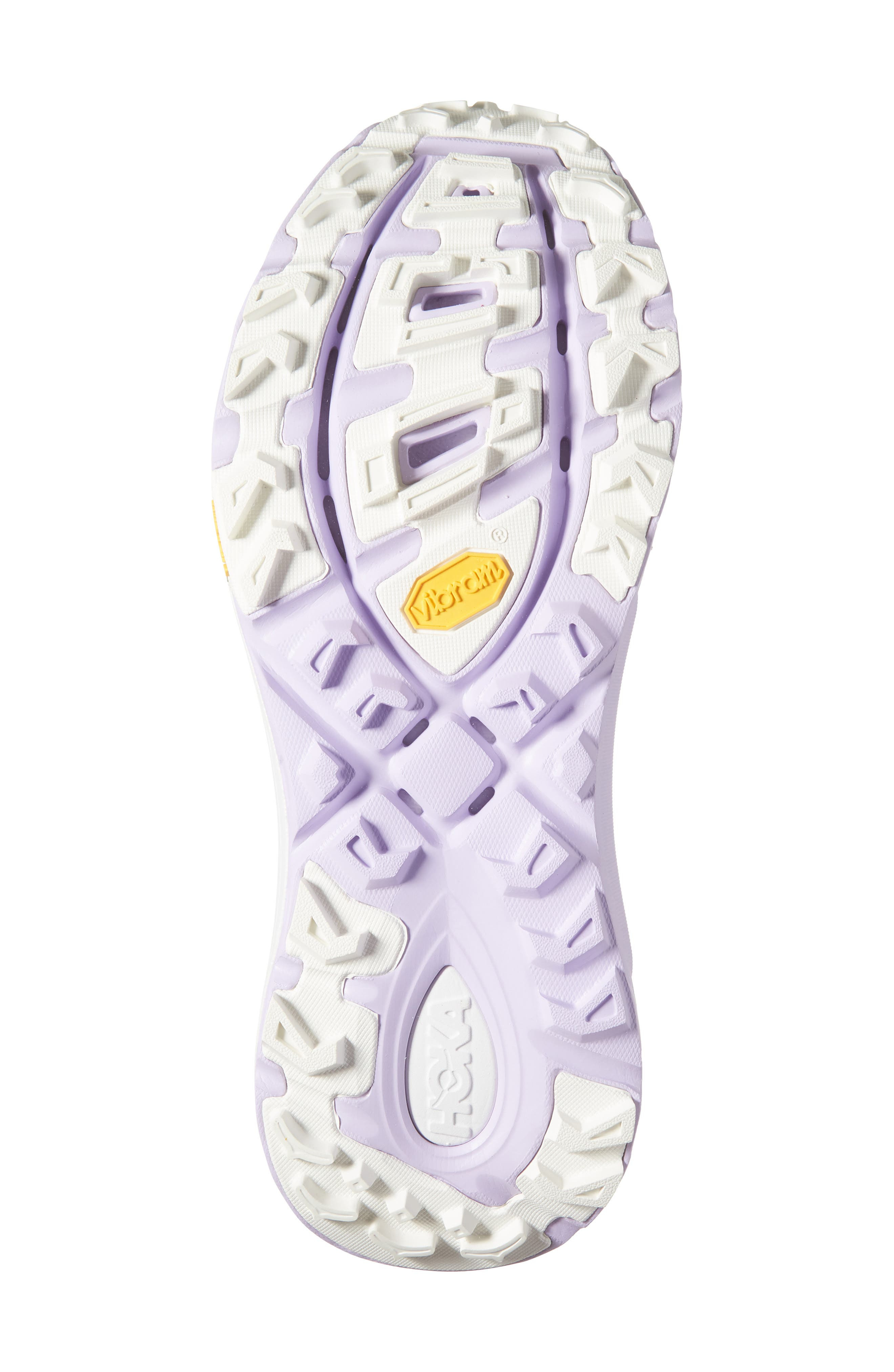 HOKA Mafate Three2 Wordmark Sneaker in Alabaster /Iris Flower at Nordstrom - 6