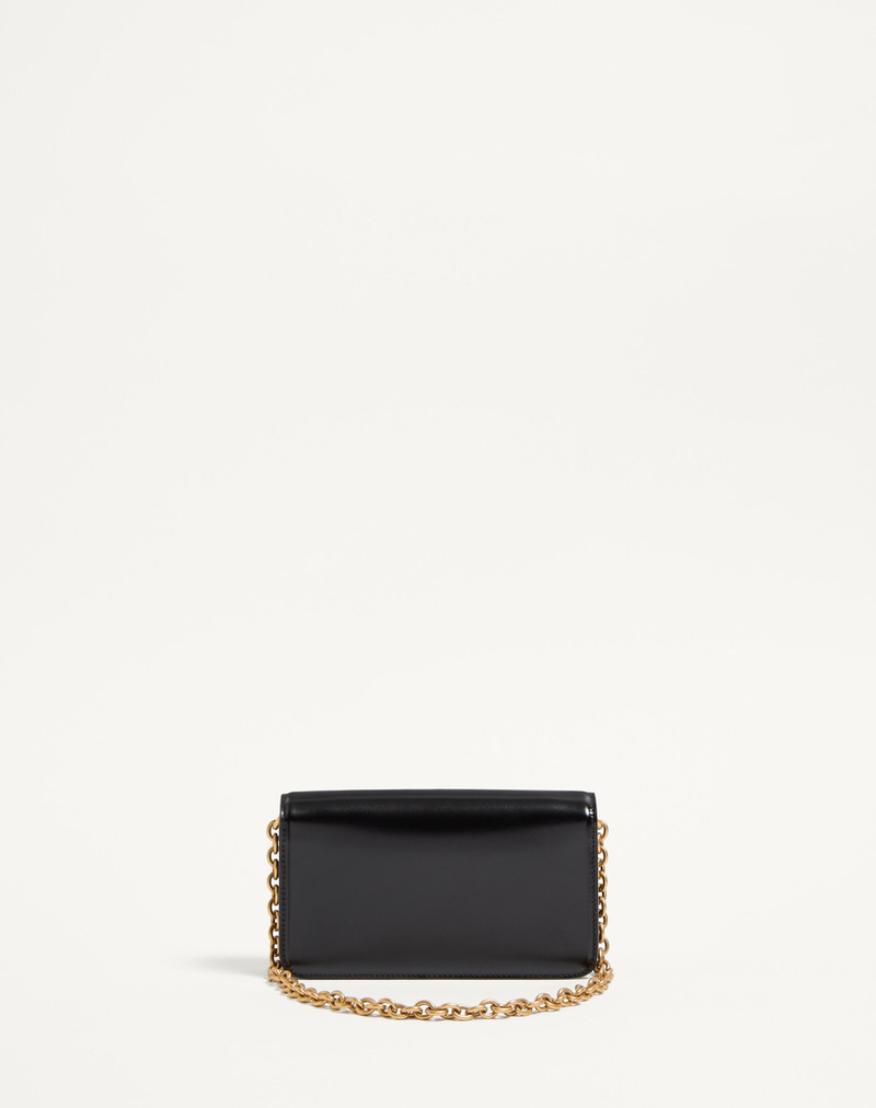 VALENTINO GARAVANI VAIN CLUTCH BAG IN SHINY CALFSKIN 5