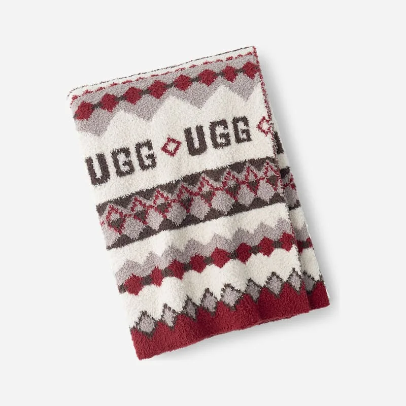 Polaris UGG®isle Throw 50"x70" Blankets in Cream - 1
